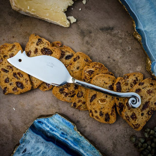 Hammered Shell Mouse Cheese Knife