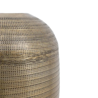 Zahara Hammered Metal Vase Antique Brass - Large - KC at HOME