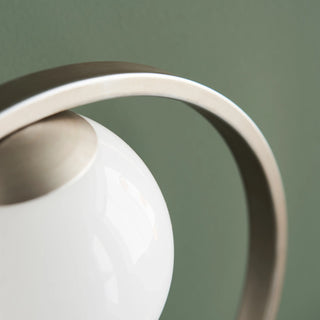 Enzo 1 Table Lamp Brushed Silver - KC at HOME