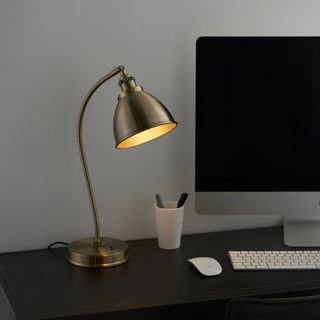 Franklin Table Lamp Antique Brass - KC at HOME