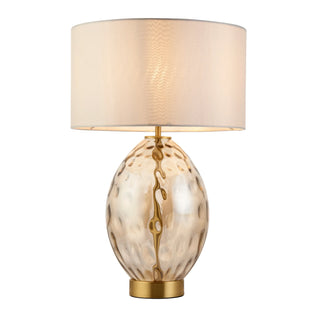 Elin Dimple Table Lamp Champagne - KC at HOME