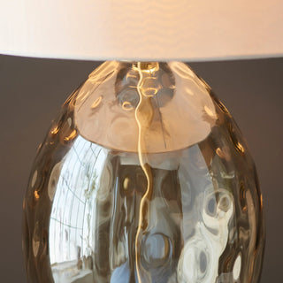 Elin Dimple Table Lamp Champagne - KC at HOME