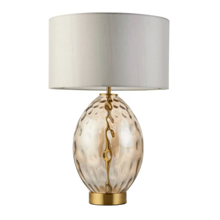 Elin Dimple Table Lamp Champagne - KC at HOME
