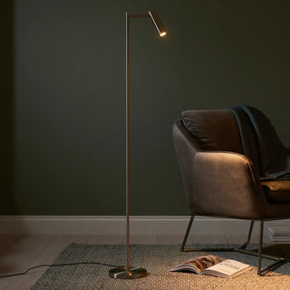 Dedicated Reader 1 Floor Lamp Satin Nickel - KC at HOME