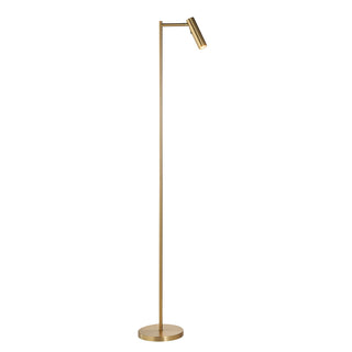 Dedicated Reader 1 Floor Lamp Satin Warm Brass - KC at HOME