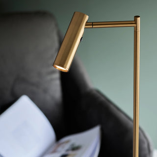Dedicated Reader 1 Floor Lamp Satin Warm Brass - KC at HOME