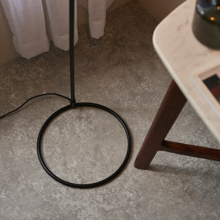 Brair 1 Floor Light Matt Black & Antique Brass - KC at HOME