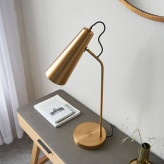 Karna 1 Table Lamp Antique Brass - KC at HOME