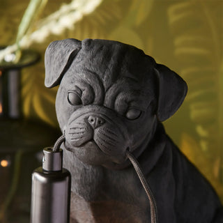 Pug Puppy Table Lamp Black - KC At Home