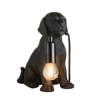 Labrador Puppy Table Lamp Black - KC at HOME