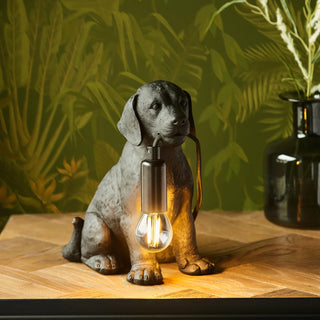 Labrador Puppy Table Lamp Black - KC at HOME