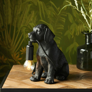 Labrador Puppy Table Lamp Black - KC at HOME