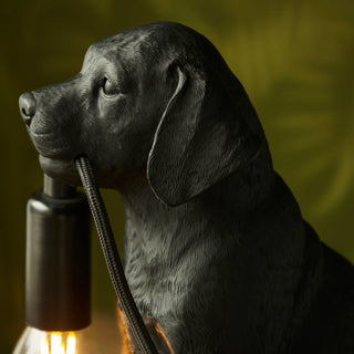Labrador Puppy Table Lamp Black - KC at HOME