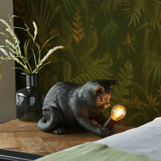 Kitten Table Lamp Black - KC at HOME