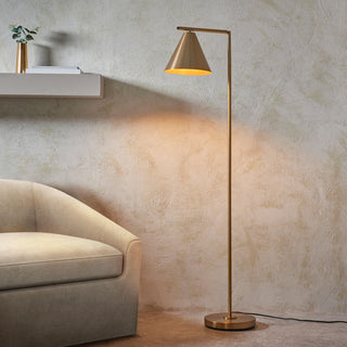 Cape Floor Light Antique Brass - KC at HOME