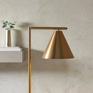Cape Floor Light Antique Brass - KC at HOME