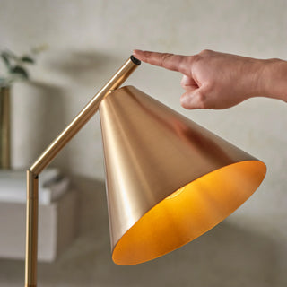 Cape Floor Light Antique Brass - KC at HOME