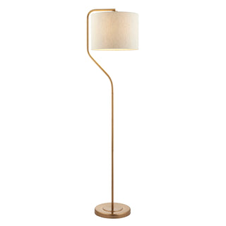 Clement Floor Lamp Brushed Aged Brass - KC at HOME