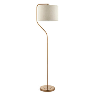 Clement Floor Lamp Brushed Aged Brass - KC at HOME