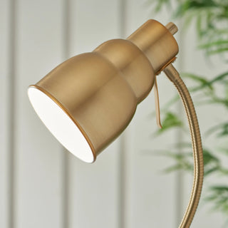 Classic Flexi Floor Lamp Brushed Aged Brass - KC at HOME