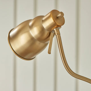 Classic Flexi Floor Lamp Brushed Aged Brass - KC at HOME