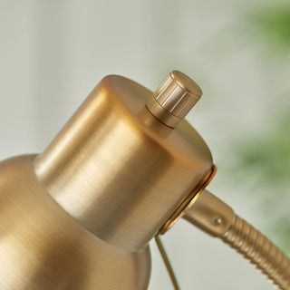 Classic Flexi Floor Lamp Brushed Aged Brass - KC at HOME