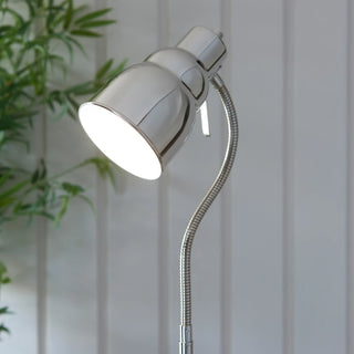 Classic Flexi Floor Lamp Bright Nickel - KC at HOME
