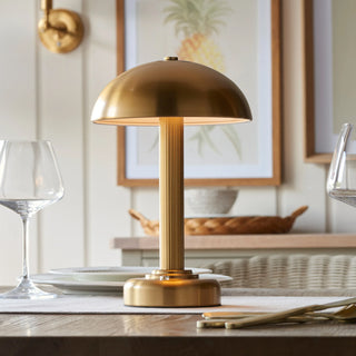 Bridport Rechargeable Table Lamp Warm Brass - KC at HOME