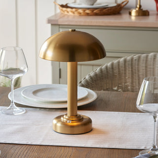 Bridport Rechargeable Table Lamp Warm Brass - KC at HOME
