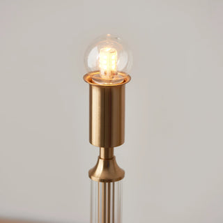 Morton Rechargeable Table Lamp Brushed Aged Brass - KC at HOME