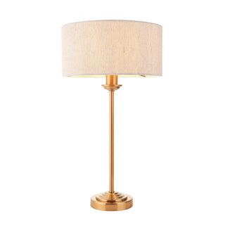 Highclere 1 Table Lamp Vintage Brass - KC at HOME