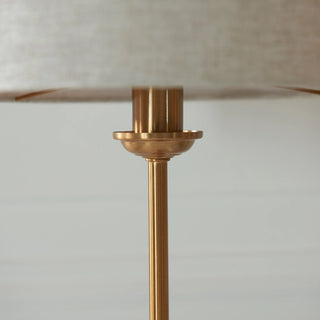 Highclere 1 Table Lamp Vintage Brass - KC at HOME