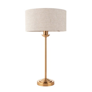 Highclere 1 Table Lamp Vintage Brass - KC at HOME