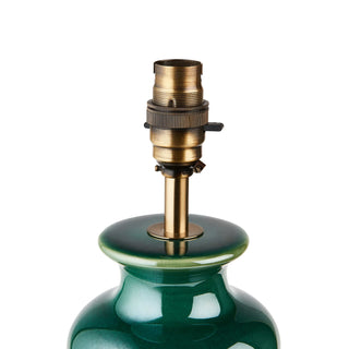 Monroe Table Lamp Gloss Green Reactive Glaze - KC at HOME
