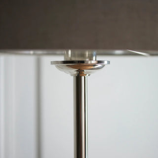 Highclere Floor Lamp Brushed Chrome - KC at HOME