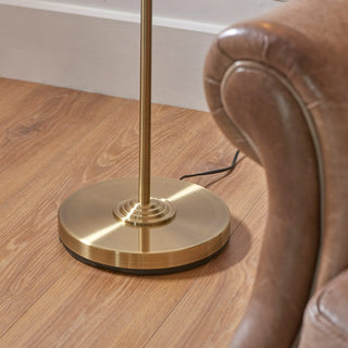 Highclere Floor Lamp Antique Brass - KC at HOME