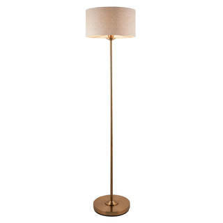 Highclere Floor Lamp Vintage Brass - KC at HOME