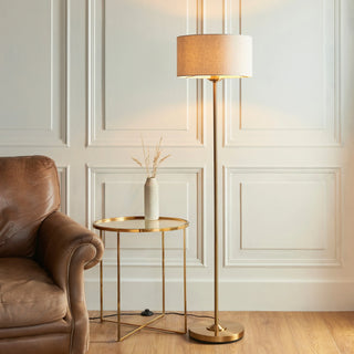Highclere Floor Lamp Vintage Brass - KC at HOME