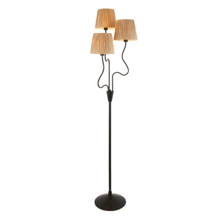 Wriggle 3 Floor Lamp Matt Black - KC at HOME