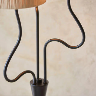Wriggle 3 Floor Lamp Matt Black - KC at HOME