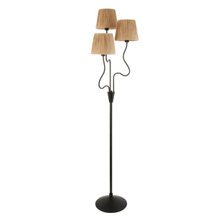 Wriggle 3 Floor Lamp Matt Black - KC at HOME