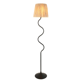 Wriggle 1 Floor Lamp Matt Black - KC at HOME