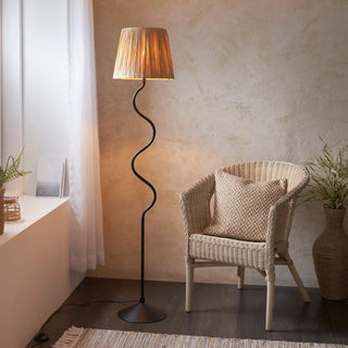 Wriggle 1 Floor Lamp Matt Black - KC at HOME