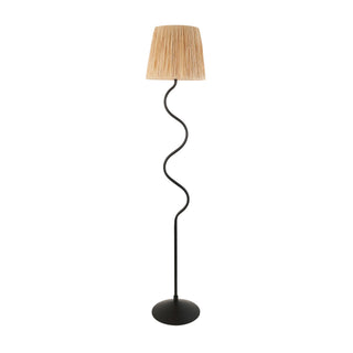 Wriggle 1 Floor Lamp Matt Black - KC at HOME