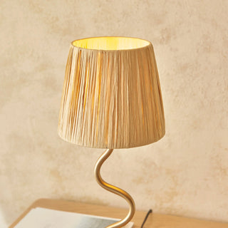 Wriggle Table Lamp Brushed Aged Brass - KC at HOME