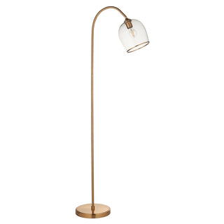 Ashcroft Floor Light Brushed Aged Brass - KC at HOME