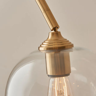 Ashcroft Floor Light Brushed Aged Brass - KC at HOME
