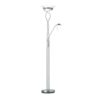 Monaco Floor Lamp Satin Chrome - KC at HOME
