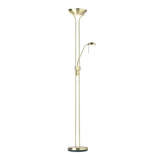 Rome Floor Lamp Satin Brass - KC at HOME