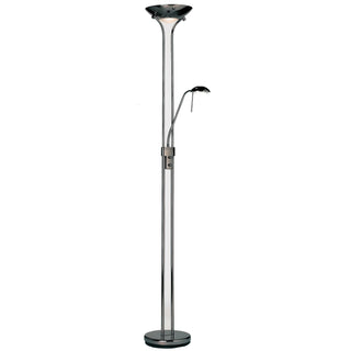 Rome Floor Lamp Black Chrome - KC at HOME